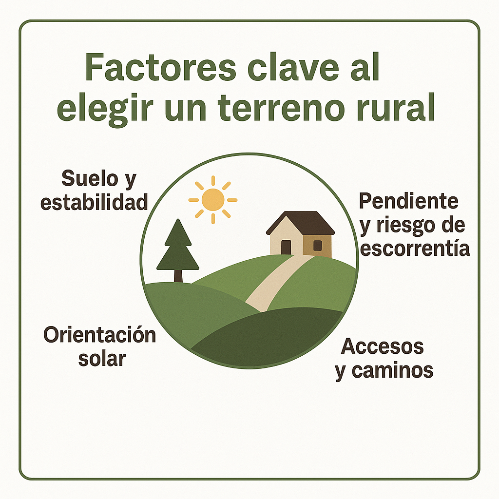 Factores clave al elegir un terreno rural