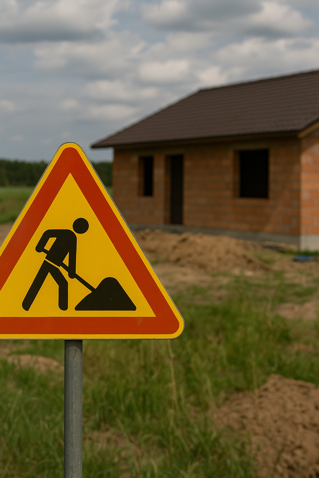 Advertencia de obra ilegal en terreno rústico sin autorización urbanística Advertencia de obra ilegal en terreno rústico sin autorización urbanística