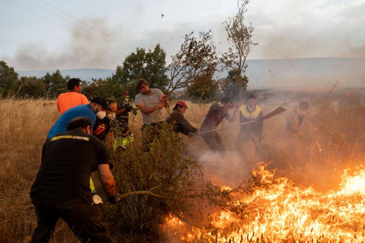 Vecinos luchando contra incendios forestales en Zamora 2025 en entornos rurales Vecinos luchando contra incendios forestales en Zamora 2025 en entornos rurales